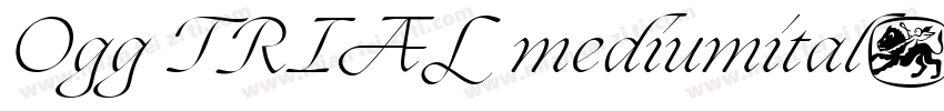 Ogg TRIAL mediumital字体转换